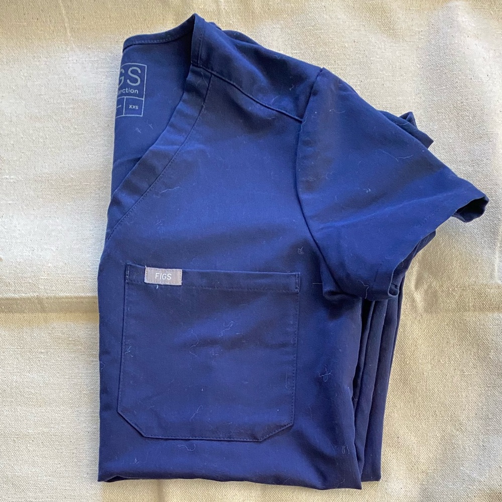 Figs Navy Scrub Set